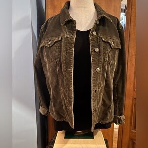 Ami Alexandre Mattiussi Dark Olive Corduroy Jacket